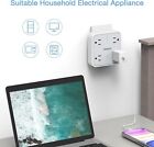Multi Plug Outlet Extender Wall Tap Adapter Surge Protector For Home    