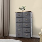 Dresser 7 8 9 10 Drawers Organizer Fabric Furniture Storage Chest Cabinet