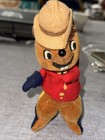 Vtg Dakin Dream Pets Japan Velvet Plush Stuffed Beaver Chipmunk Ranger Mountie
