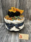Construction Baby Diaper Cake Shower Gift Centerpiece Newborn Boys Present