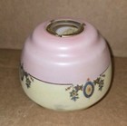 Vintage Antique Art Deco Czech Phoenix Glass Lamp Shade 3 1 2 Base  1 Inch Open