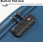 Luggage 4 Piece Set Suitcase Spinner Tsa Lock Softshell Lightweight  gray 