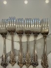 Wallace Sterling Silver Grande Baroque Dessert Salad Fork  Set Of 6