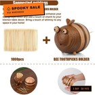 1200pcs Bamboo Toothpicks Bulk Natural Wooden Tooth Picks Strong Disposable