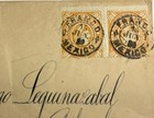 Pair 10 Cents Orange Cover To Chihuahua 1888 Scott  171 Circular Mexico Cancel
