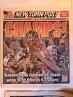Lot Of 3 New York Knicks Championship Newspaper-ny Post New 