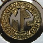 1958 Santa Monica  Ca Municipal Bus Lines Transit Token - California Calif 