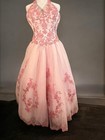 B y c  Pink Embroidered Tulle Ball Gown Dress  Formal Prom Quincea  era