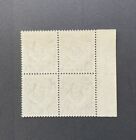 Northern Rhodesia Sg 26a 1 2d Chocolate P12 1 2x P14 - Block Of 4 Used - Cat   24