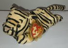 Ty Beanie Baby - Stripes The Tiger  8 5 Inch  New Mwmts Plush Stuffed Animal Toy