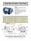 Ac Motor  2hp  1725rpm  3ph  206-230v 460v  56c tefc  With Base