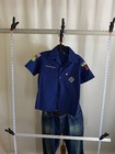 Boy Scouts America Multi Patch Boys Sz 12 Short Sleeve Button Up Shirt 
