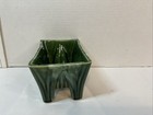 Vintage Cookson Pottery Green Rectangular Footed Planter Cp 1445 Usa