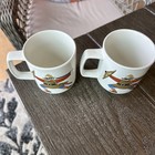 Figgjo Flint Made In Norway Set Of Two Mugs Mcm Collectible Vintage