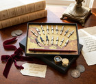 Wooden Dip Pen And Calligraphy Nibs Set - Nib Holder Kit With 16 Calligraphy Nib
