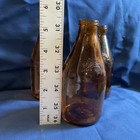 Three Old Vtg Rare Brown Amber 1960 s-1970 Anheuser Busch Beer 5 1 4  Bottles 