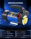 Diesel Transfer Pump  12 Volt Fuel Transfer Pump With Nozzle Hoses For Transferr