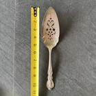 1847 Rogers Bros Is Heritage Silverplate Pierced Pie Cake Server Vintage