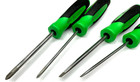 Snap On Tools Usa Sgdx40b G 4 Pc Green Soft Grip Mini Tip Combo Screwdriver Set