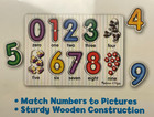 Melissa   Doug Numbers Peg Puzzle 0-9 New Sealed Wood Toy Ages 2  Learn To Count