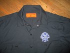 Pabst Blue Ribbon Beer Work Shirt Vtg Pbr Delivery Guy Mechanic Patch Large