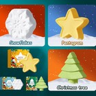 3pcs Bath Bombs Bathing Bubble Bath Gentle Cleansing Christmas Bath Fizzies