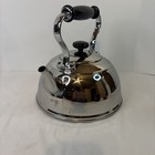 Vintage Copco Tea Kettle Stainless Steel Black Handle