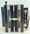Concertone Button Box Accordian 2 Stop 1 Row  Mwards 1929 Good Vintage Condition