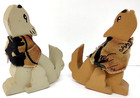 Coyotes 2 Wooden Cut Outs And A Southwester Decorative Vase