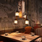 Rustic Country Industrial Wooden Hanging Ceiling Lamp Pendant Light Fixture Us 
