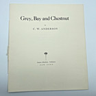 1955 C w  Anderson Grey  Bay And Chestnut Horse Art Portfolio Complete  Exc Cond