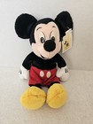 Disney Mickey Mouse Classic And Black   White Bean Bag Plush Both 11  With Tags