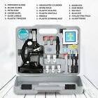 Amscope 52pc 120x-1200x Kids Starter Compound Microscope Science Stem Kit