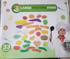 Colorful 33-piece Pretend Play Food Set Breads Pretend Fruits   Vegetables Kids