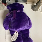 Ty Princess Beanie Buddy Purple Plush Bear W  Bow  Black Eyes  8 In  1997
