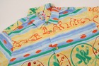Vintage Jams World Shirt Mens Large Juggling Cats Abstract Hawaiian Button Up