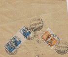 Ussr Cover 1923 Kiev-berlin Ukraine-germany Z13 Z18 Sc250 255 Gutter Pair  107