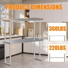 Stainless Steel Table commercial Kitchen Prep Workbench For Restaurants kitchens