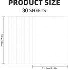 30 Sheets Heavyweight White Cardstock 8 5   X 11   For Invitations And Crafts