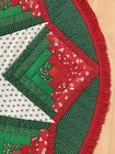 Vintage Handmade Christmas Tree Skirt Quilted Star 44 