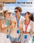 5 Pack Cruise Lanyard For Ship Cards  Cruise Ship Lanyards With Waterproof Id Ba