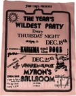 Van Halen Christmas Show Flyer  dec 25  1975 At Myron s Ballroom 