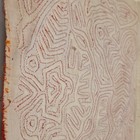 Ooak Handmade Abstract Embroidered Fabric Textile Art Panel  Unframed