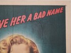 Pickup They Gave Her A Bad Name  Beverly Michaels Bad Girl Orig Poster 1-sheet
