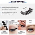 3d Natural Magnetic Eyelashes With Eyeliner Kit  Lightweight Lashes Natural Look