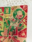  5 Sheets Vintage 1940 s Foil Christmas Seals  Snowman Deer Angels Santa Bells 