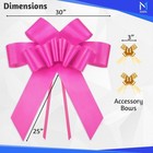 Mata1-usa - Huge Car Bow - Pink  30 Inch - Big Gift 30  pack Of 1   Pink 