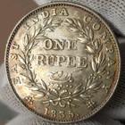 Lustrous British India William Iv Silver Rupee 1835 Rare In This Grade Np1