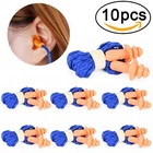 10x Soft Silicone Corded Ear Plugs Reusable Hearing Protection Earplugs 2017 Nh 