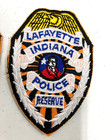 2  Lafayette Indiana Police Reserve Shoulder Patches   New     L